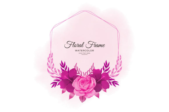 Creating a Watercolor Wedding Floral Frame Design for Invitations