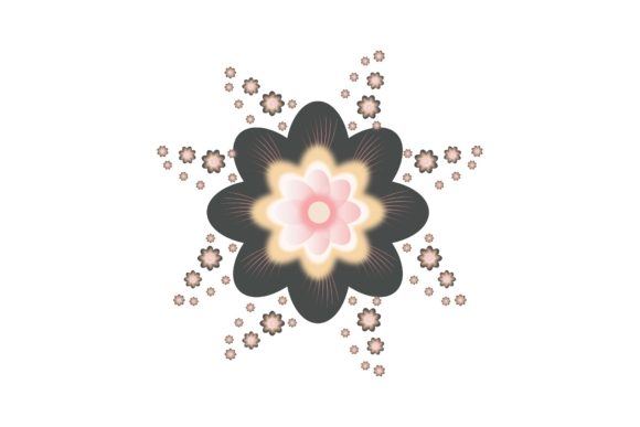 Discover the Elegance of The Dark Floral Flower Illustration