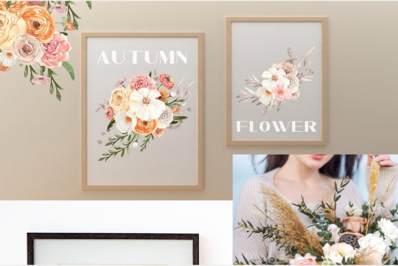 Discover the Versatility of the Watercolor Set of Autumn Floral Bouquets