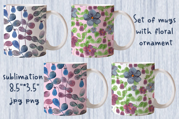 Explore Creativity with Mugs Watercolor Floral Ornament