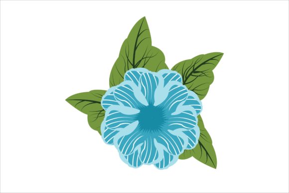 Explore the Beauty of Blue Floral Vectors