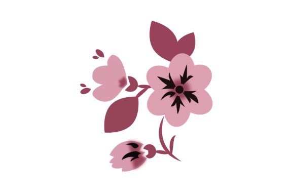 Explore the Versatility of Sweet Purple Floral Flower Illustration