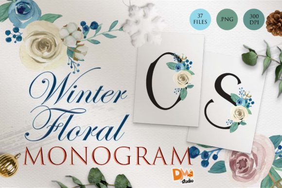 Exploring the Monogram Winter Floral Watercolor Set 2: A Comprehensive Guide