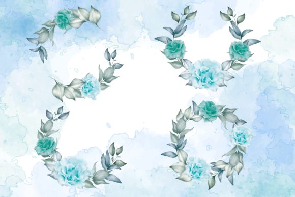 Greenery Floral Wreath Collection: Perfect for Wedding Invitations and More